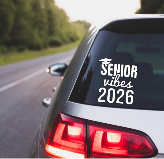 Senior 2026, Senior 2026 Decal, Senior 2026 Car Decal, Senior 2026 Truck Decal, Senior 2026 Laptop Decal, Senior 2026 Tumbler Decal