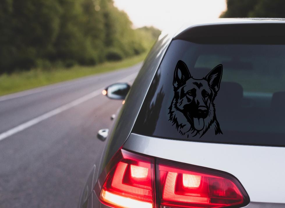 German Shepherd Decal, German Shepherd Vinyl Decal, German Shepherd Custom Decal, German Shepherd Car Decal, German Shepherd Truck Decal