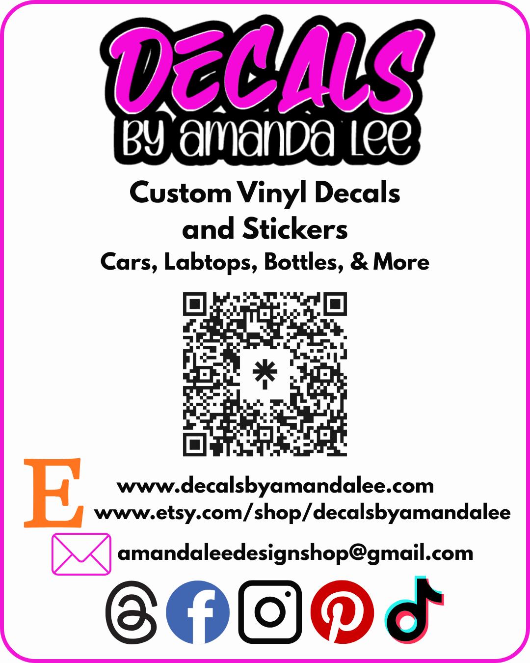 Hockey Decal, Custom Hockey Decal, Custom Hockey Vinyl Decal, Car Decal, Truck Decal, Laptop Decal, Tumbler Decal
