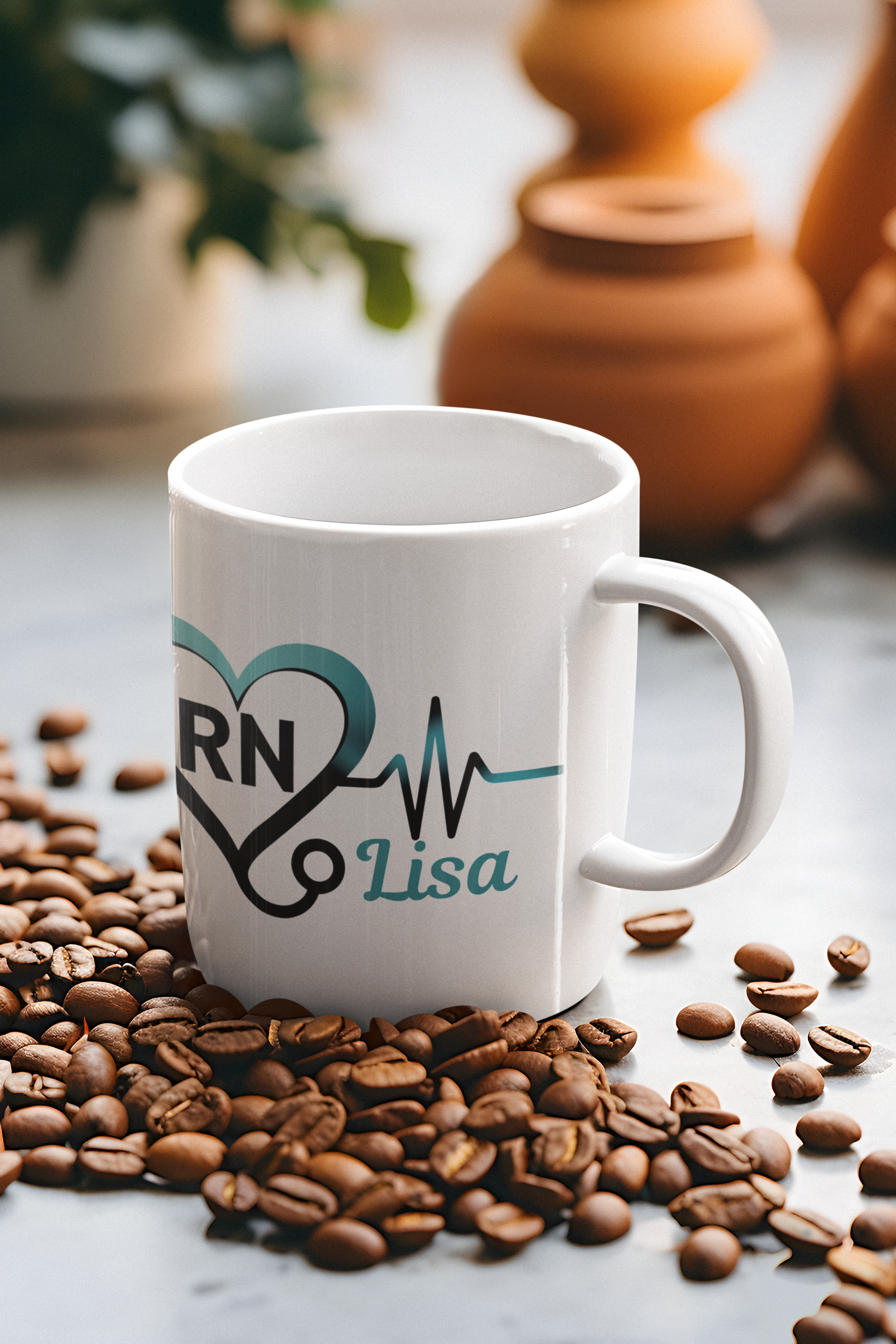 Personalized RN Lisa Coffee Mug
