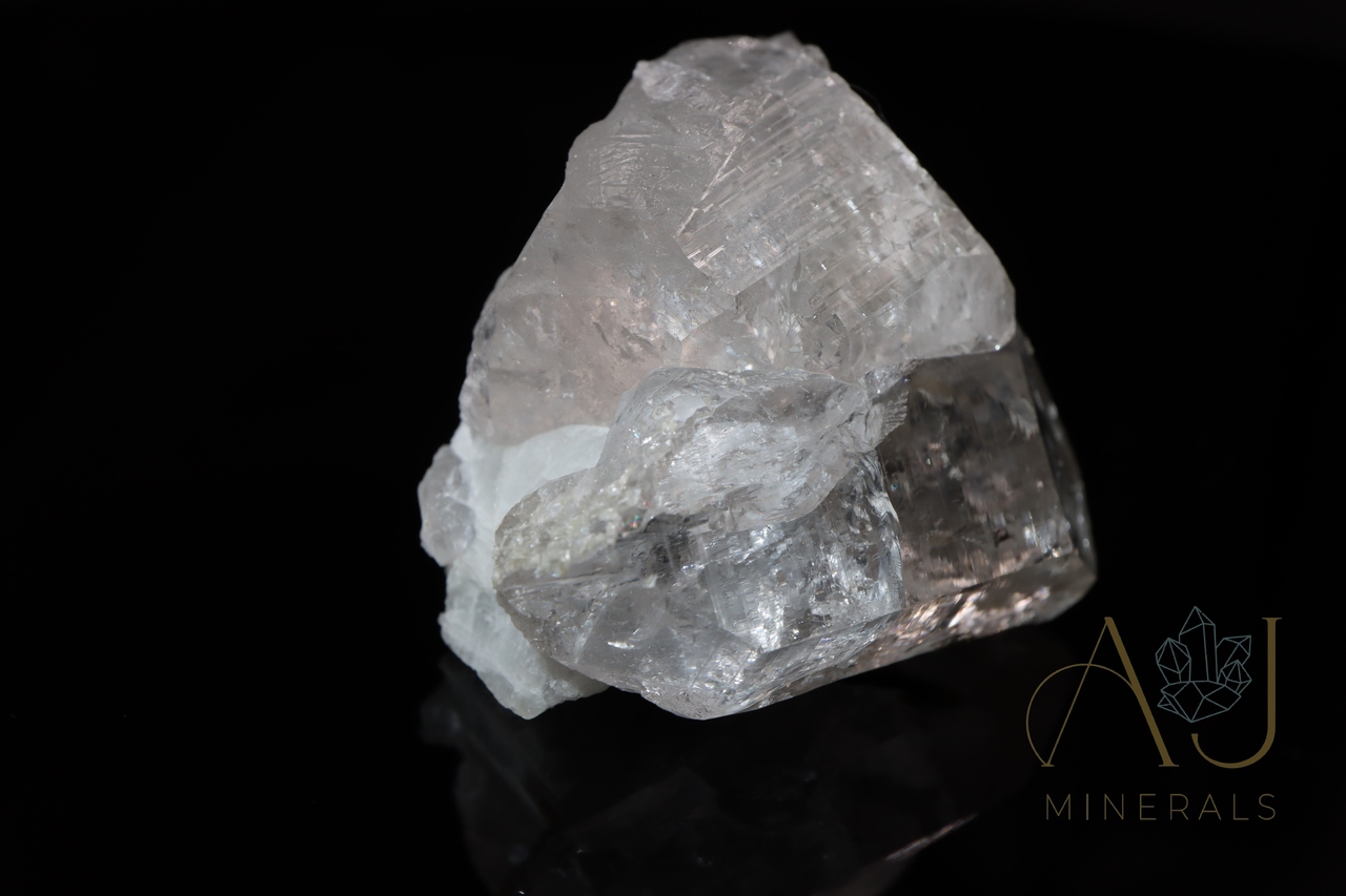 Turmalina verde y cuarzo