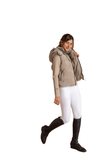 Beige Puffer Vest