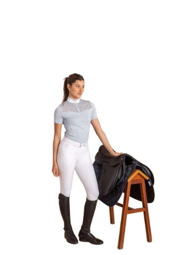 Lace Competition Shirt – Mist Blue