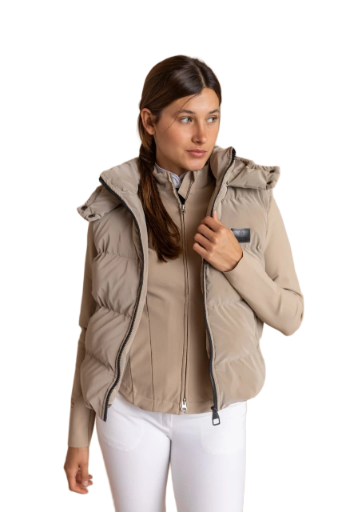 Beige Puffer Vest