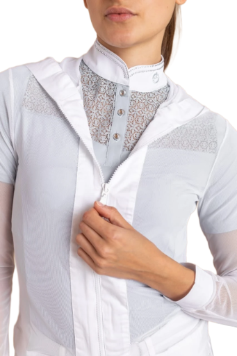 Mesh Training Jacket – Crystal White