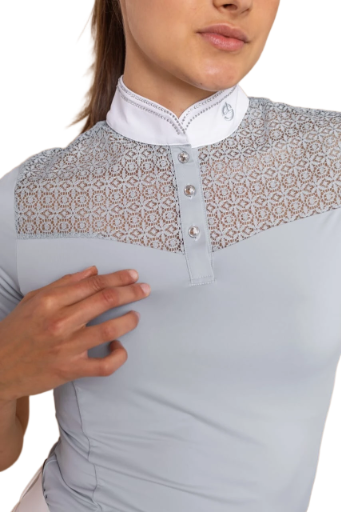 Lace Competition Shirt – Mist Blue