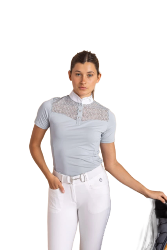 Lace Competition Shirt – Mist Blue