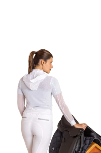 Mesh Training Jacket – Crystal White