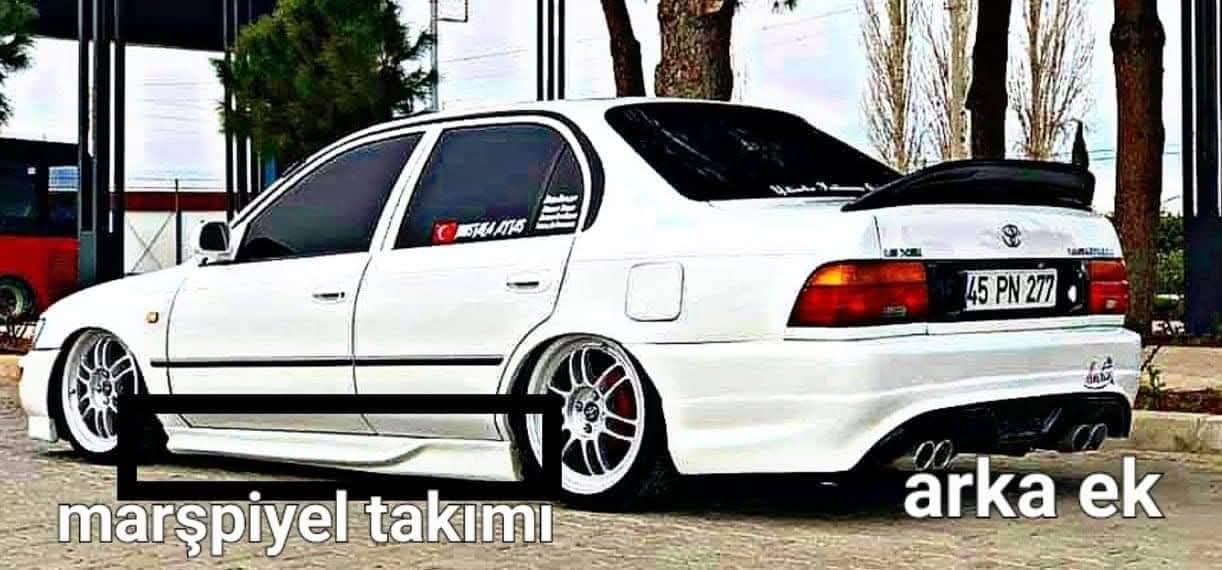 Toyota Corolla efsane kasa marsbiyel takımı 