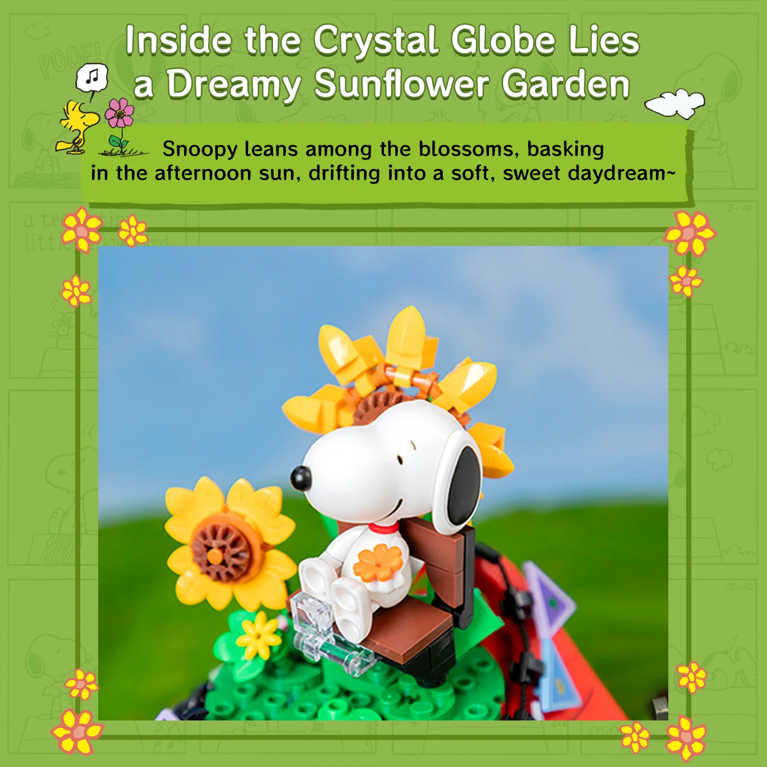  Snoopy & Woodstock Red House Building Blocks