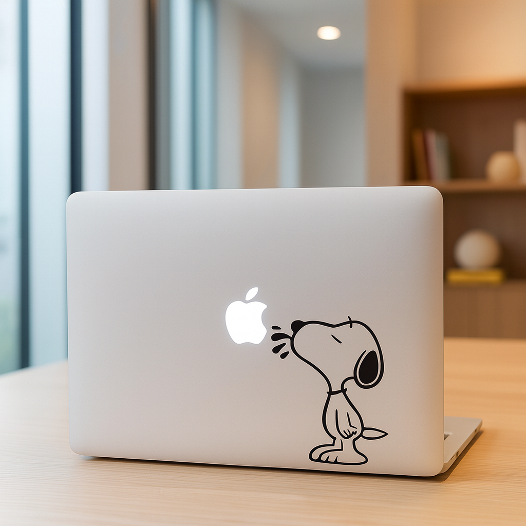 Snoopy Artist MacBook Decal Skin 
