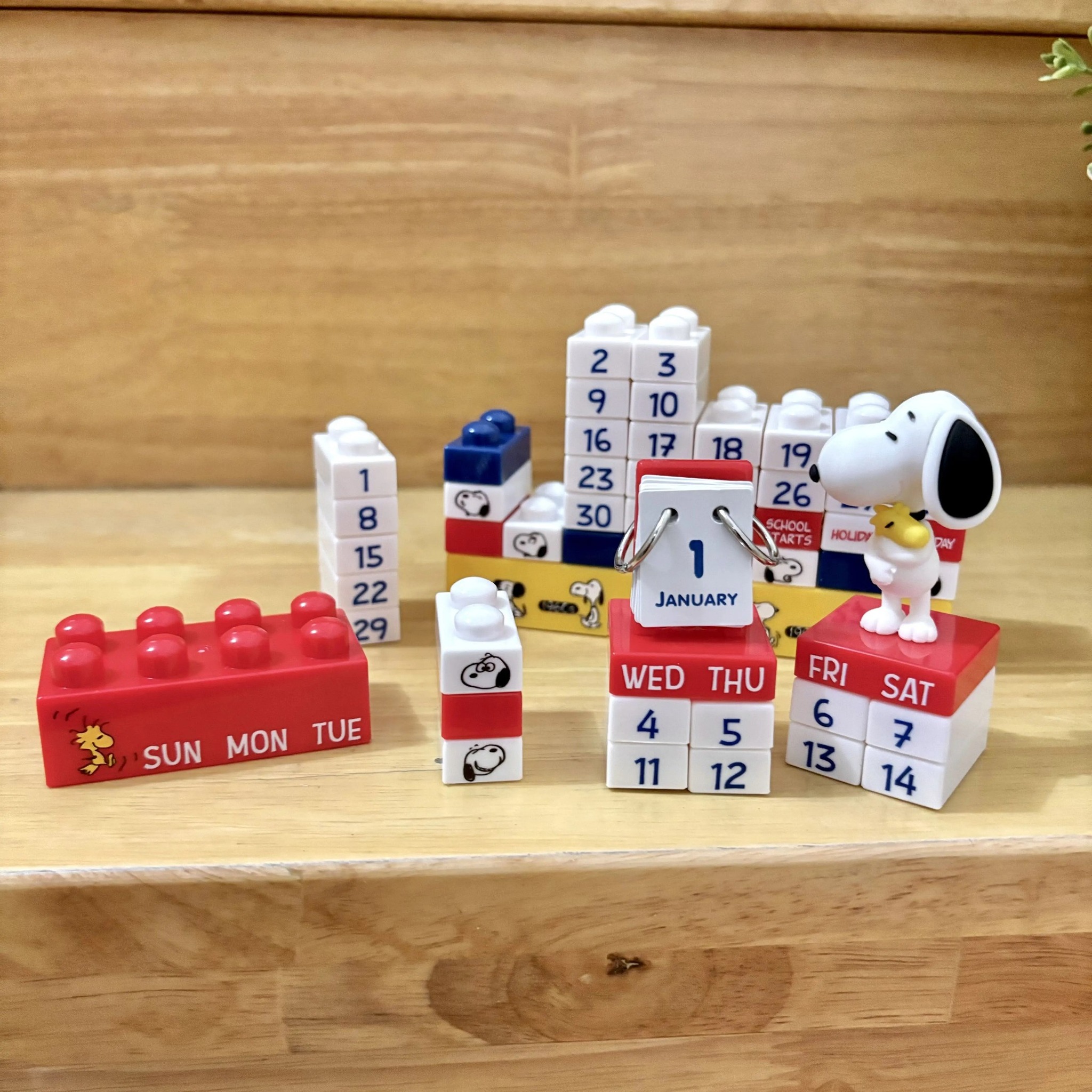 Snoopy Lego-style Perpetual Calendar