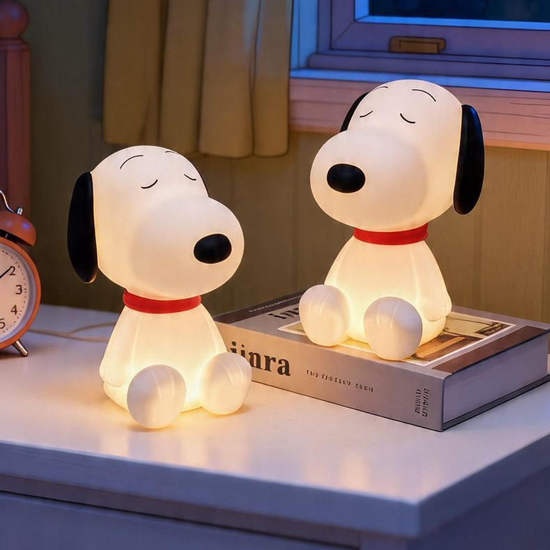 Snoopy soft silicone lamp