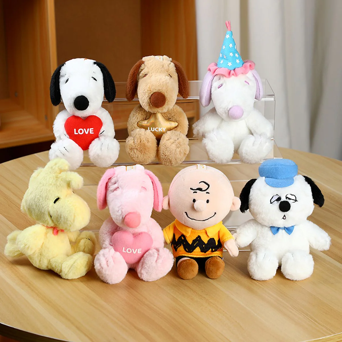 VIPO Snoopy Plush Keychain 6 Pcs Set