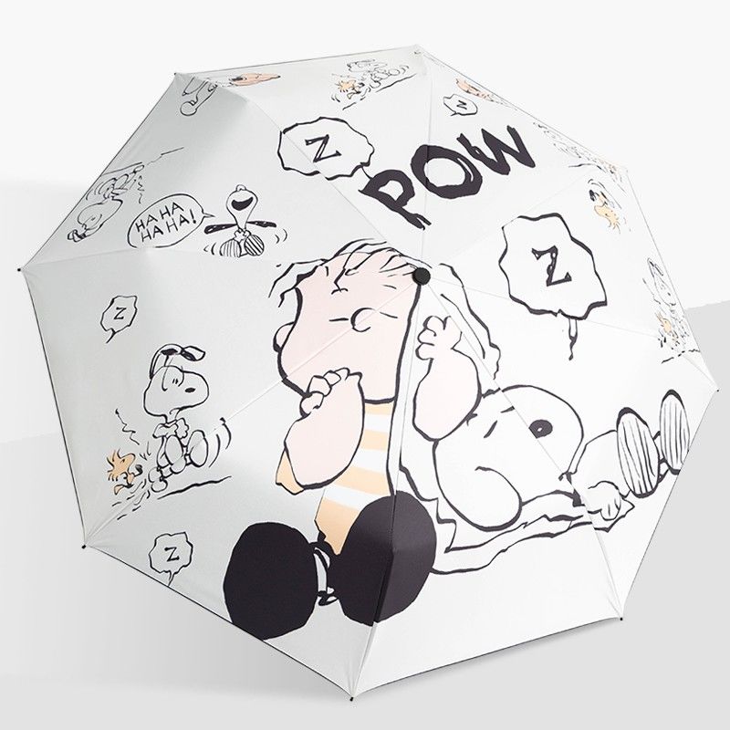Peanuts Comic Strip "Pow!" Umbrella with Snoopy & Linus