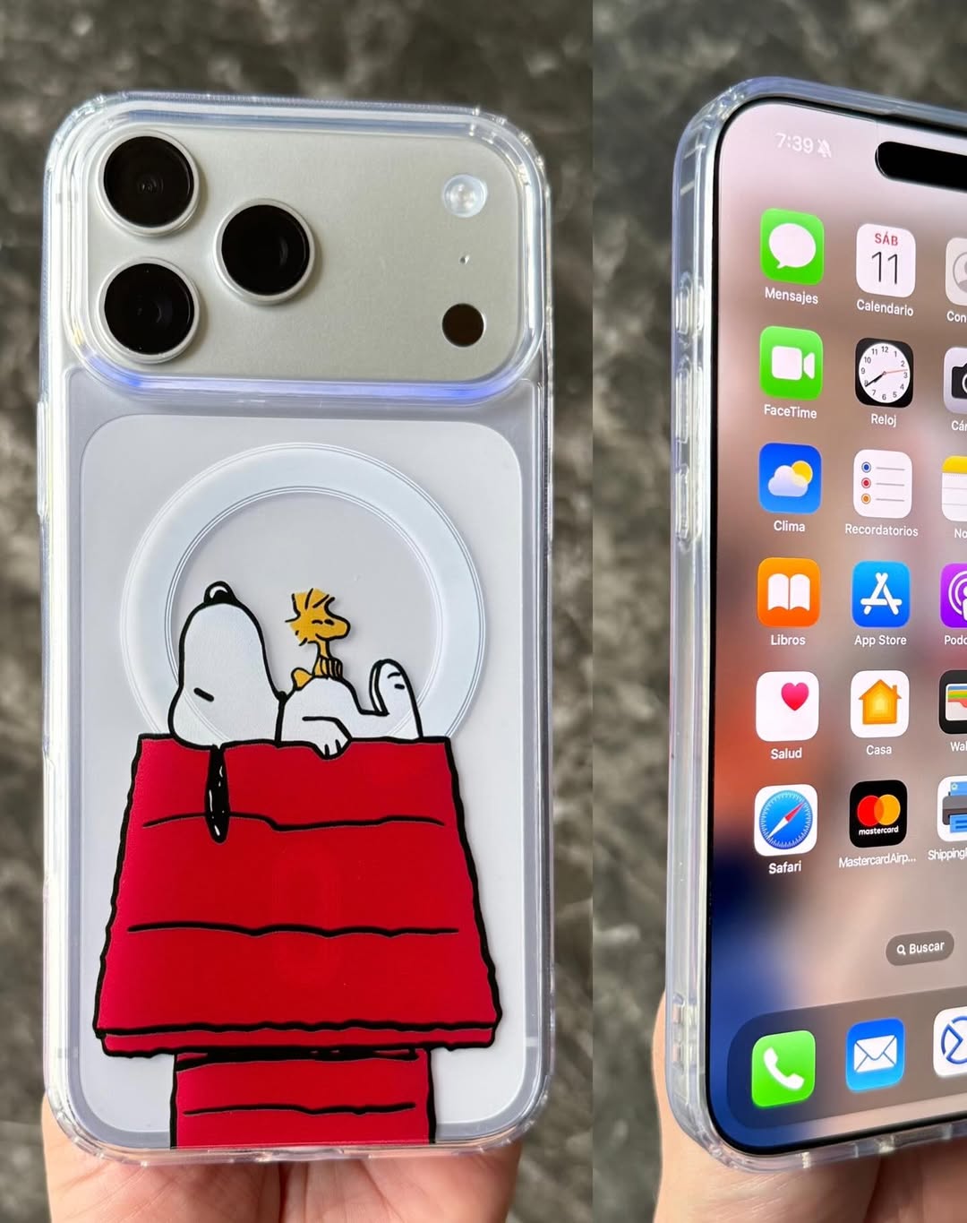 Snoopy iPhone Magsafe Clear Case