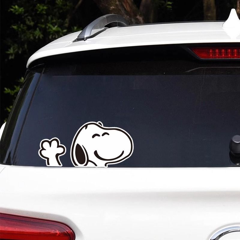Snoopy Car Window Sticker Set – 6 Pieces