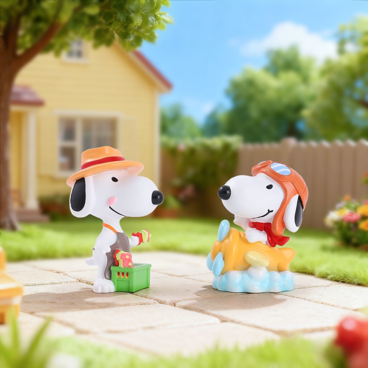 Snoopy & Woodstock Collectible Figurines 6 Pcs Set