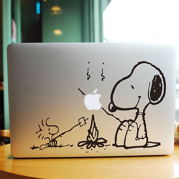 Snoopy Artist MacBook Decal