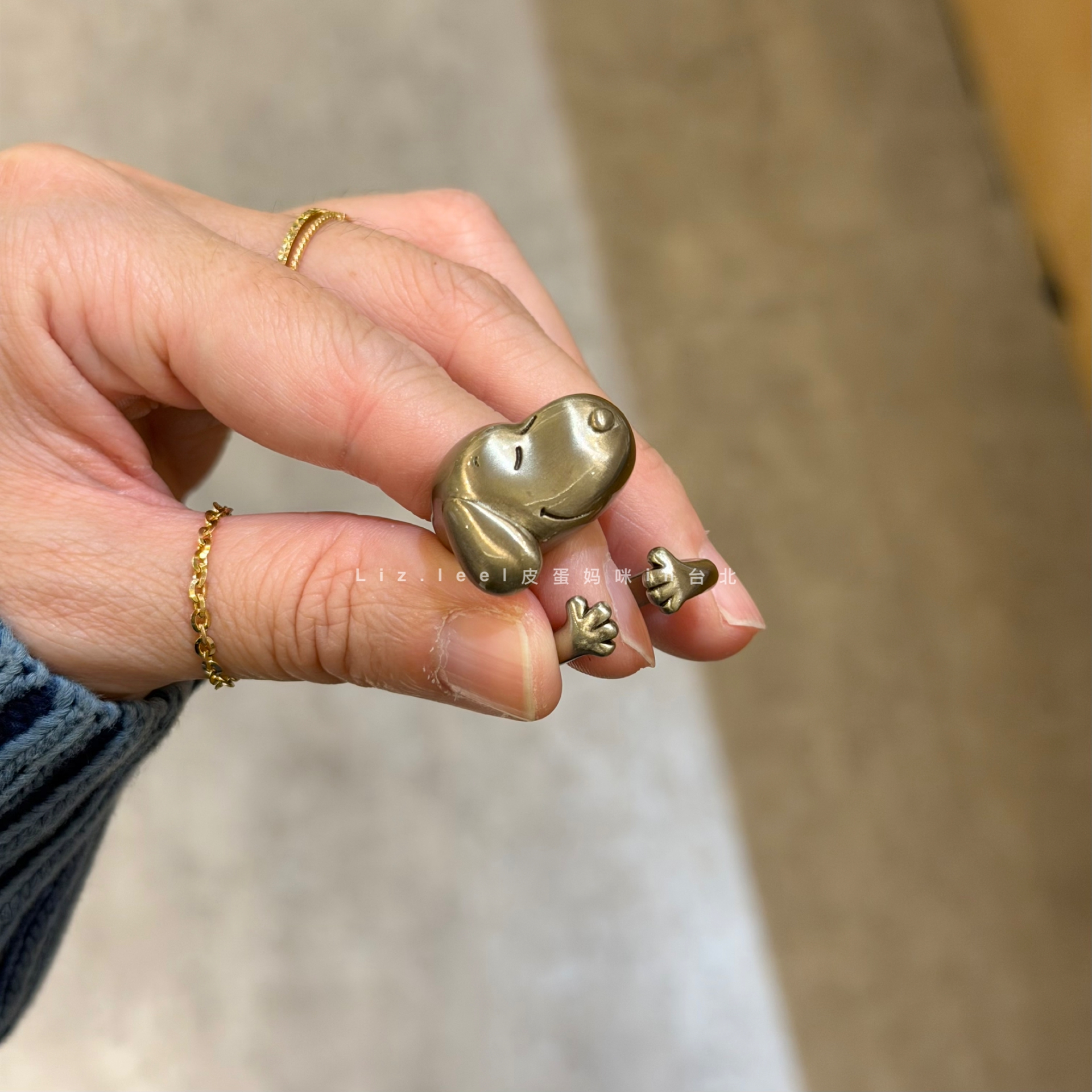 Snoopy Shaped Adjustable Ring