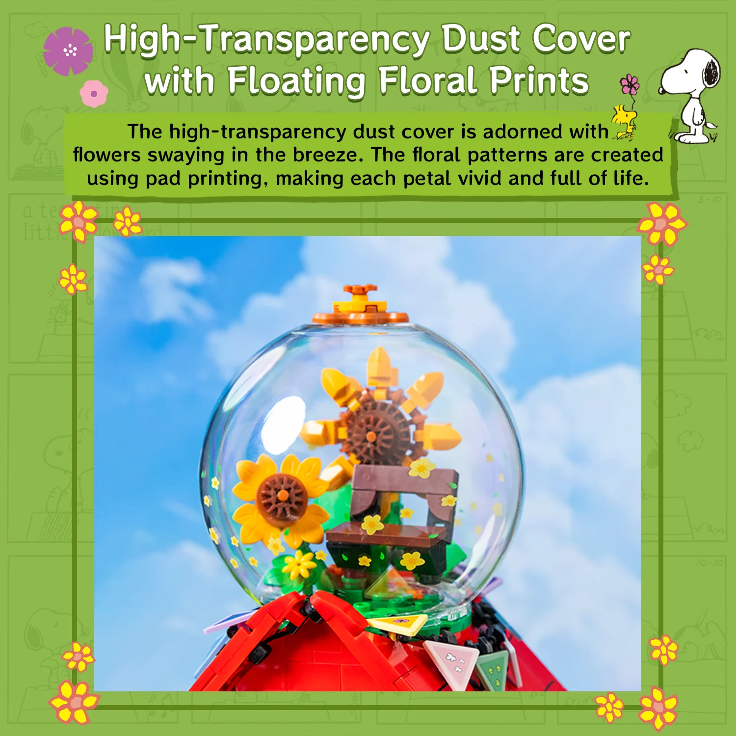  Snoopy & Woodstock Red House Building Blocks