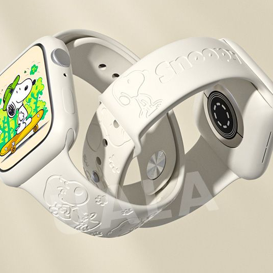 Snoopy Engraved Silicone Apple Watch Band