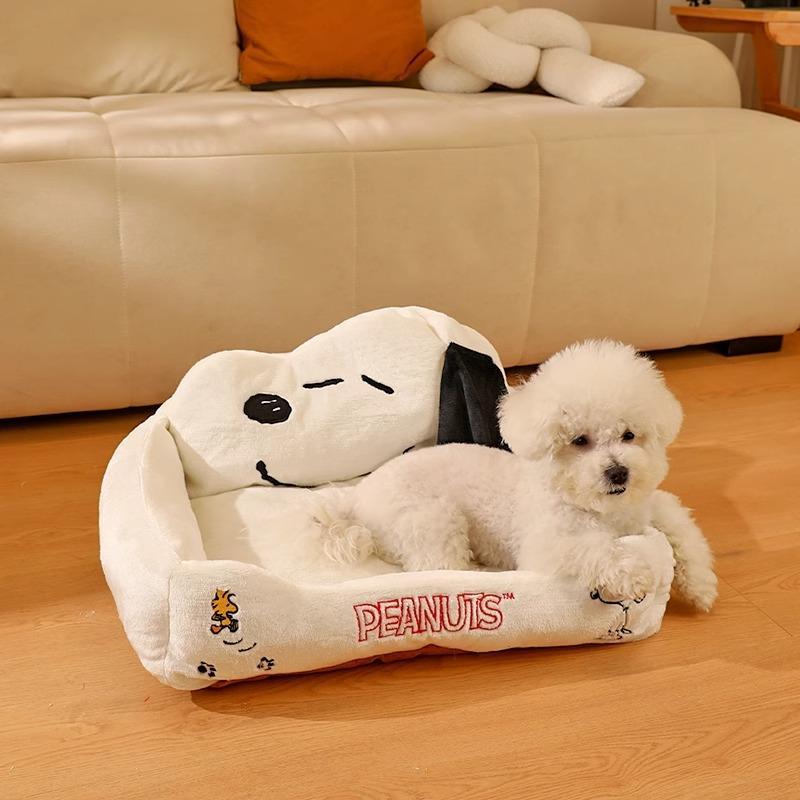 Snoopy Plush Dog Bed