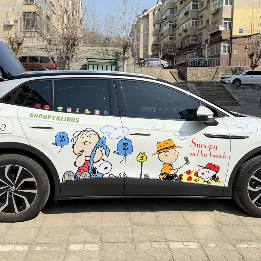 Snoopy Friends Double Side Car Sticker