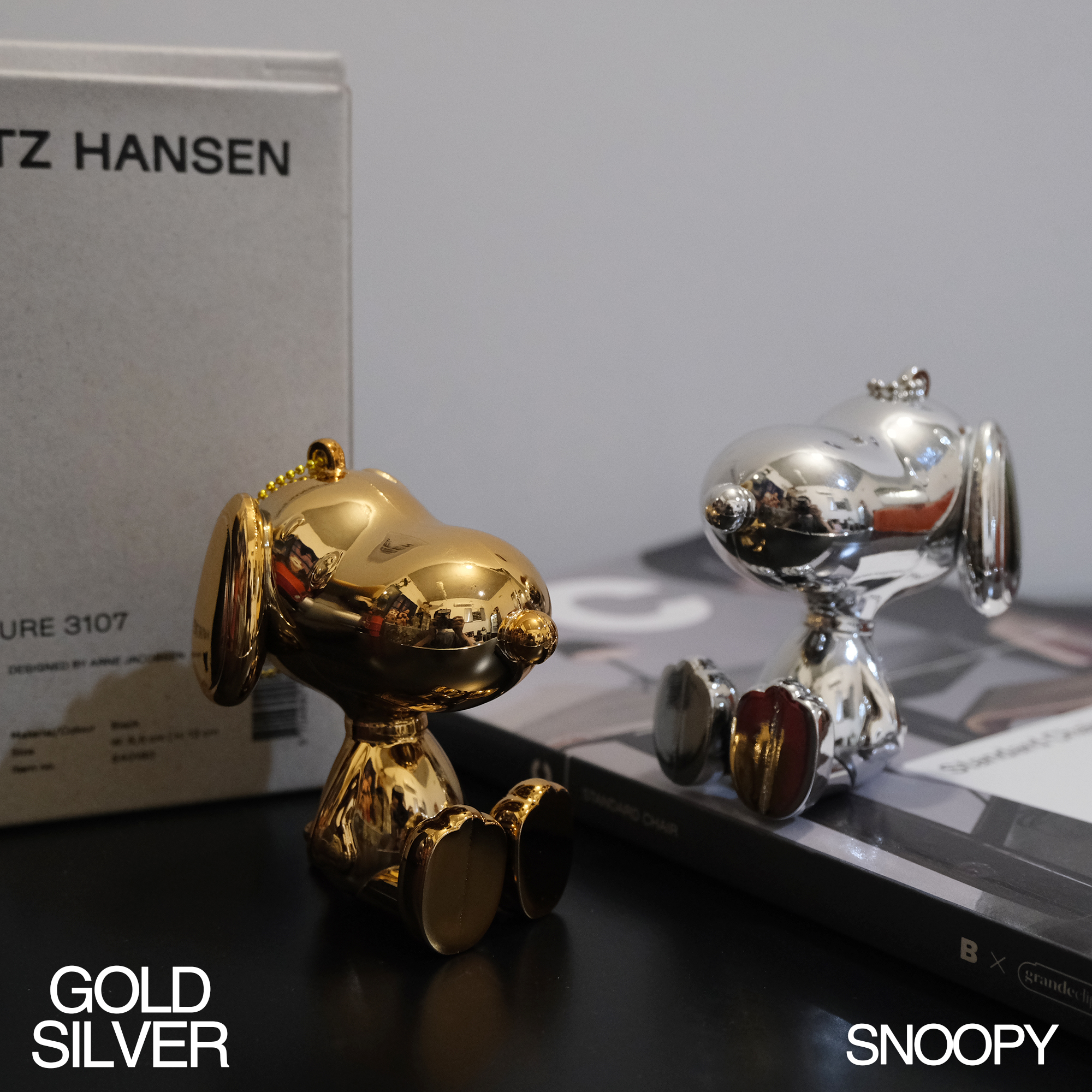 Snoopy Electroplated 3D Keychain