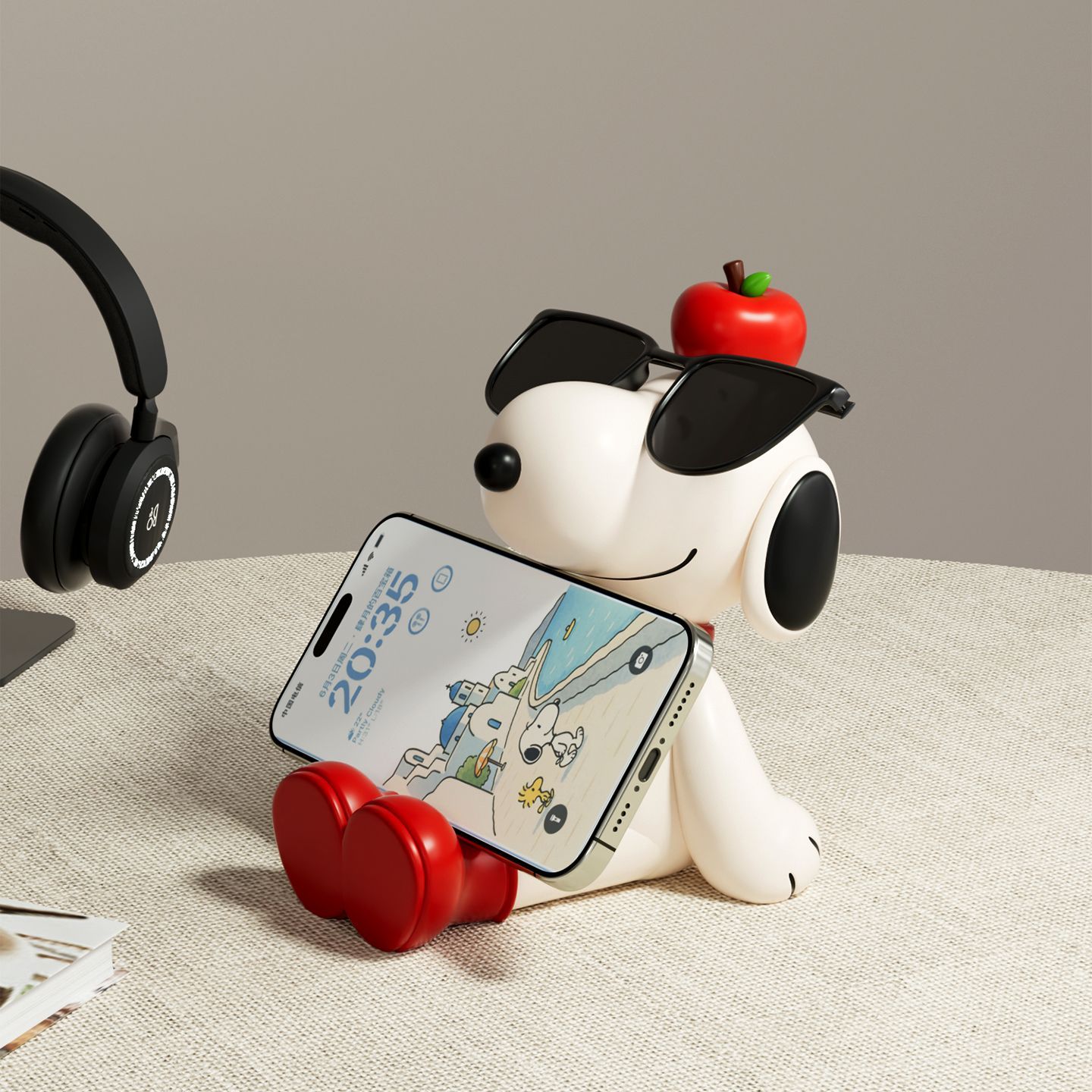 Snoopy Phone & Sunglasses Holder – Desk Organizer & Stand