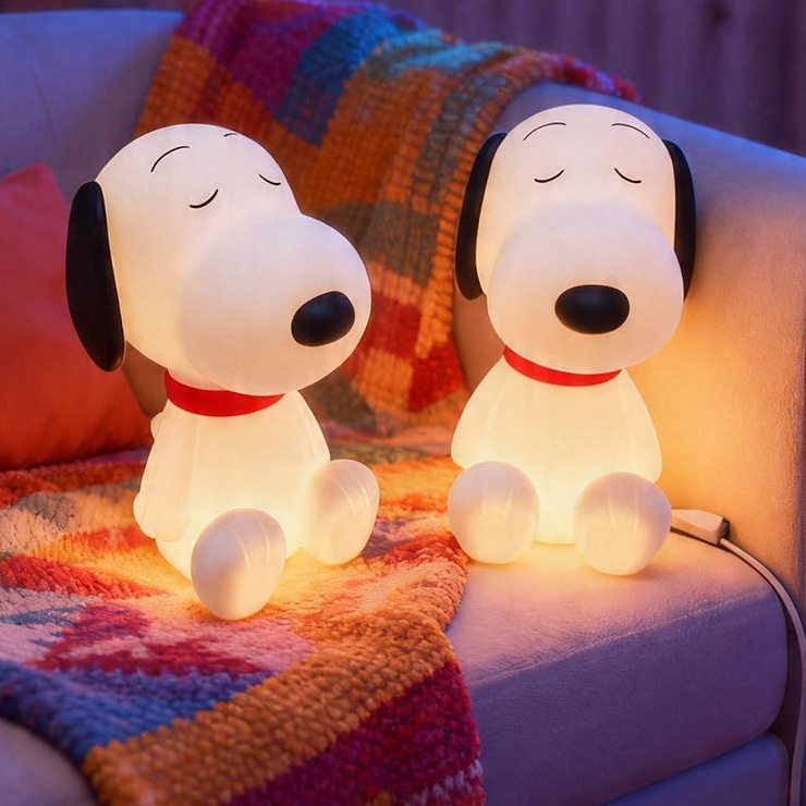 Snoopy soft silicone lamp