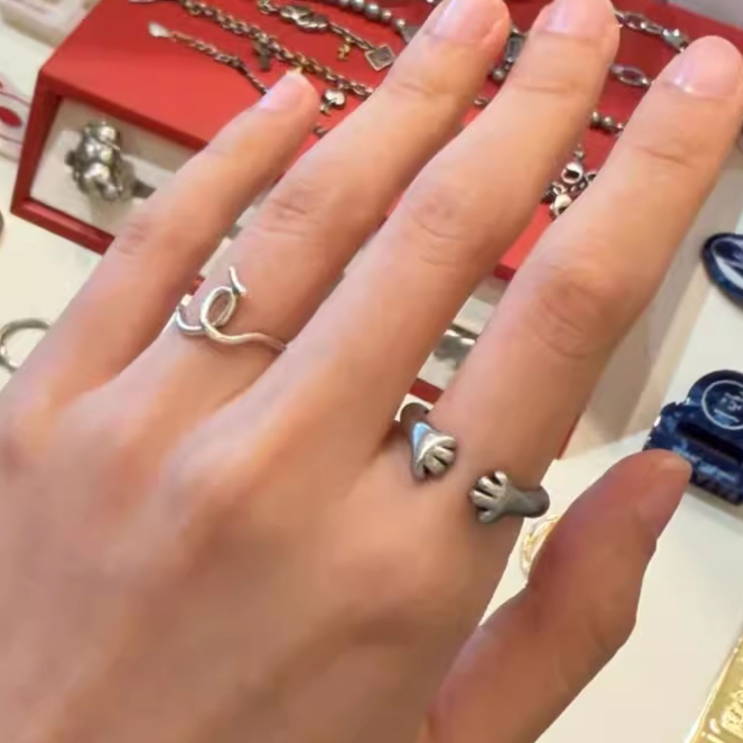 Snoopy Shaped Adjustable Ring