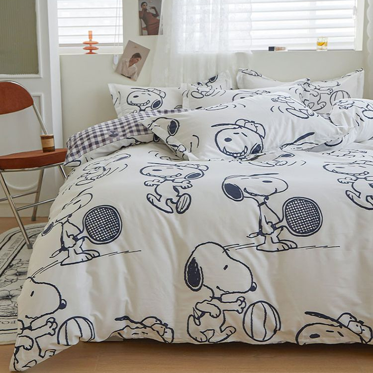 Snoopy "Tennis Pro" 100% Cotton Bedding Set