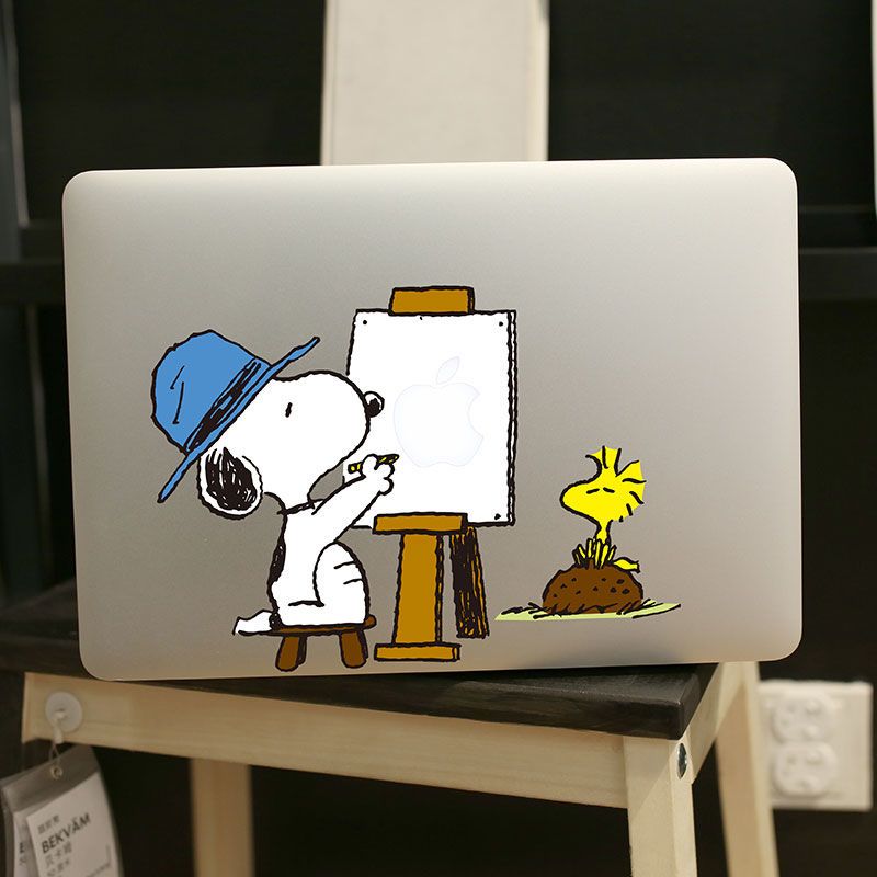 Snoopy Artist MacBook Decal