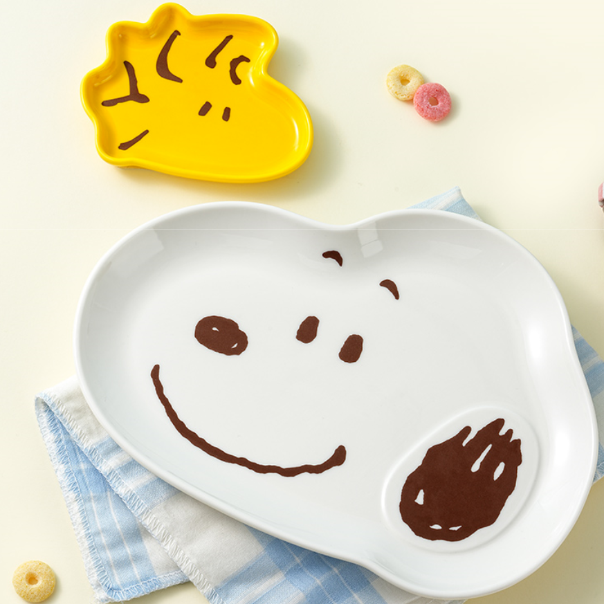 Peanuts Snoopy & Woodstock Japanese Dish Set (4-Piece Collection)