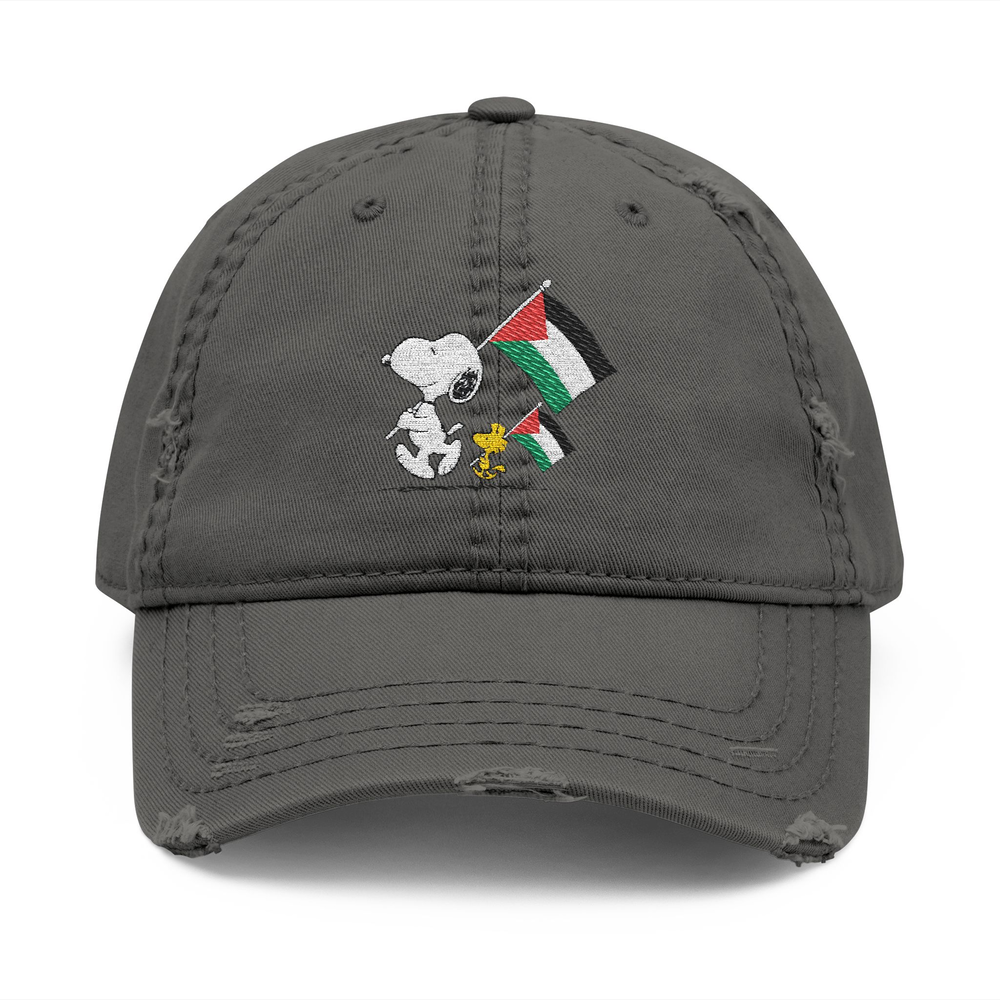 Free Palestine Distressed Unisex Dad Hat (Embroidery)