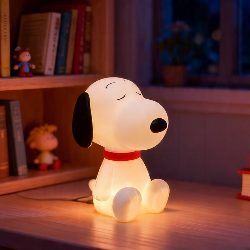 Snoopy soft silicone lamp