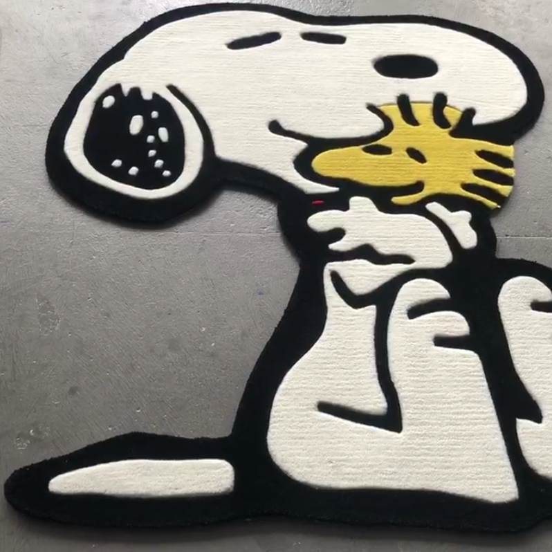 Hand-Tufted Snoopy & Woodstock Rug