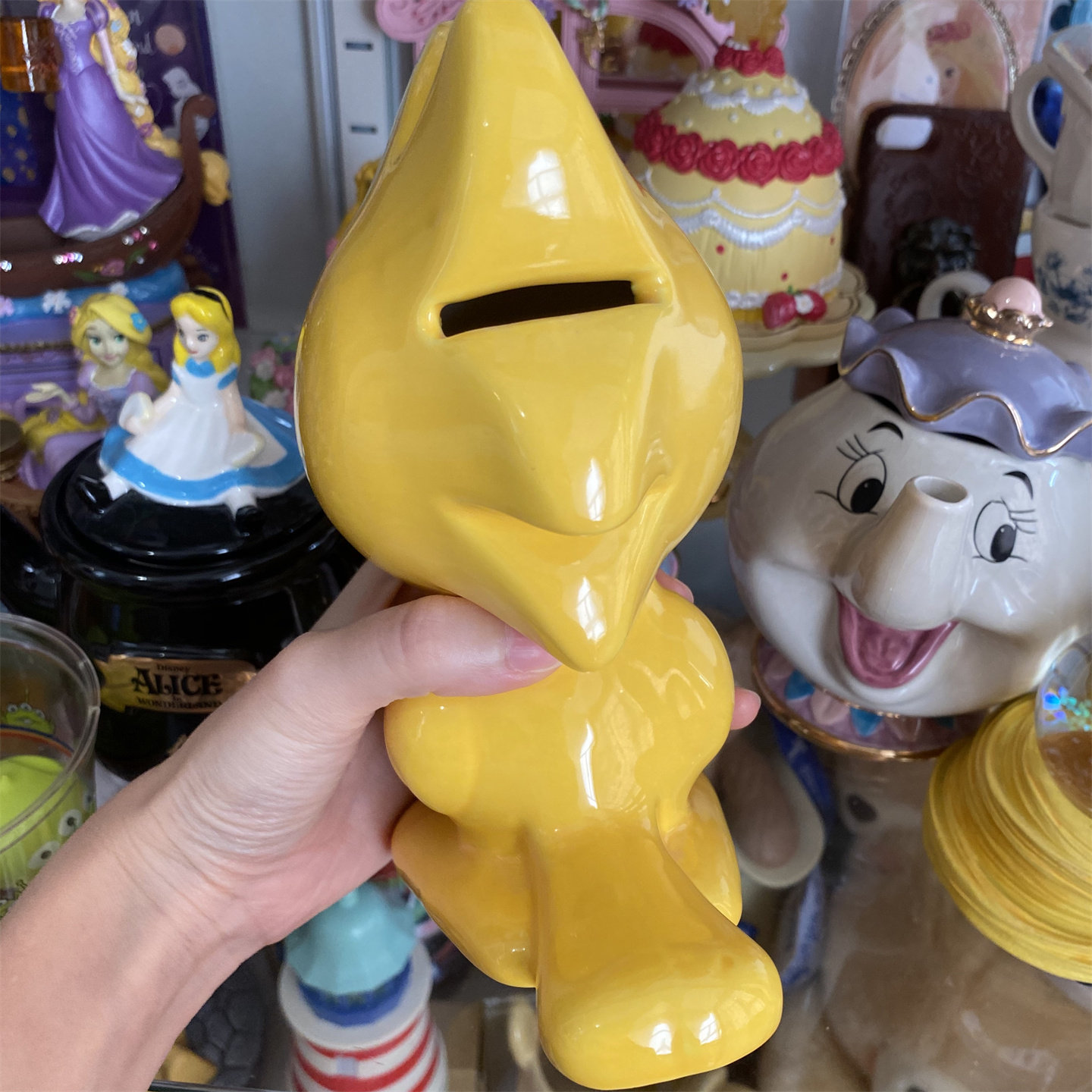 Woodstock Ceramic Coin Bank