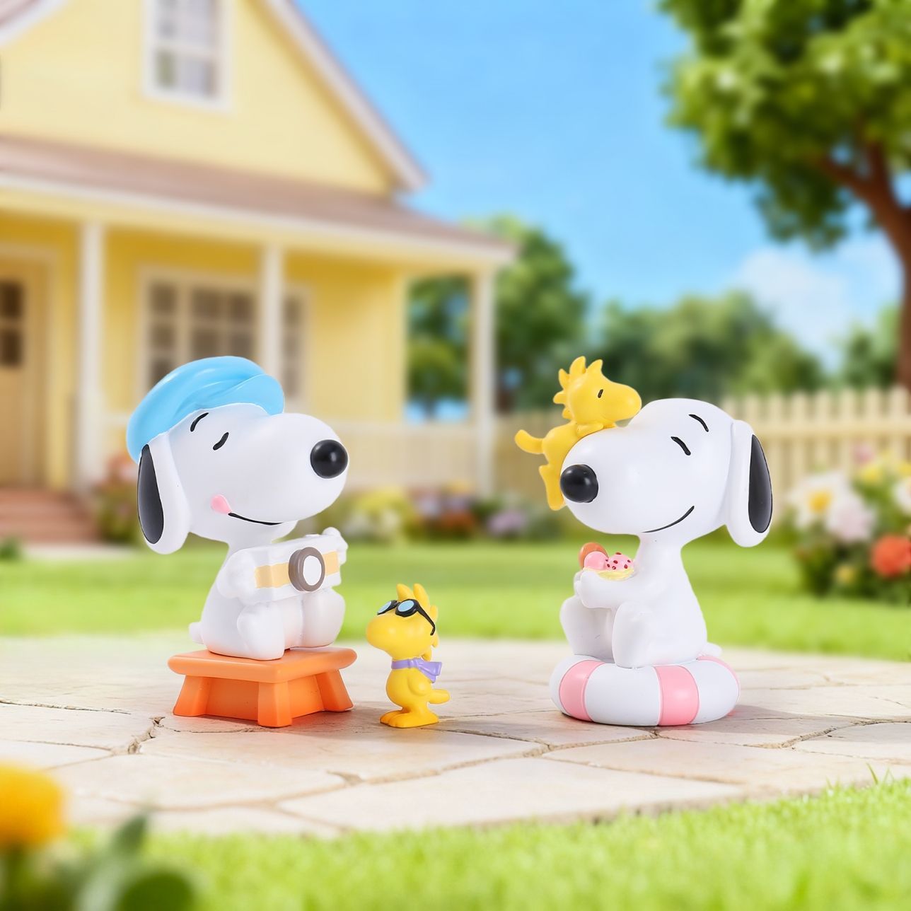 Snoopy & Woodstock Collectible Figurines 6 Pcs Set