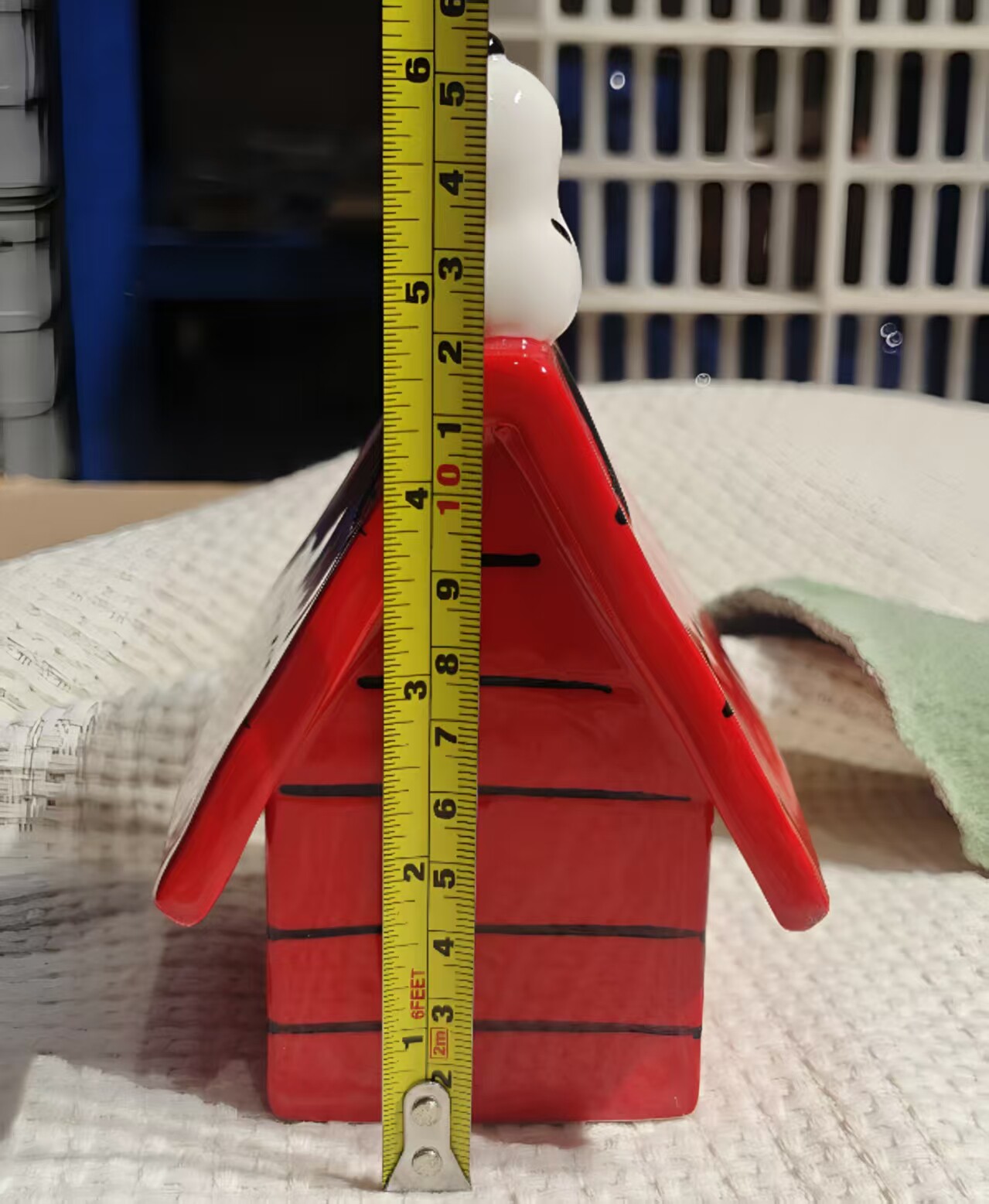 Red House Ceramic Coin Bank