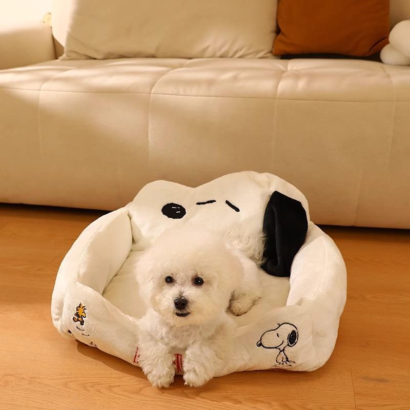 Snoopy Plush Dog Bed