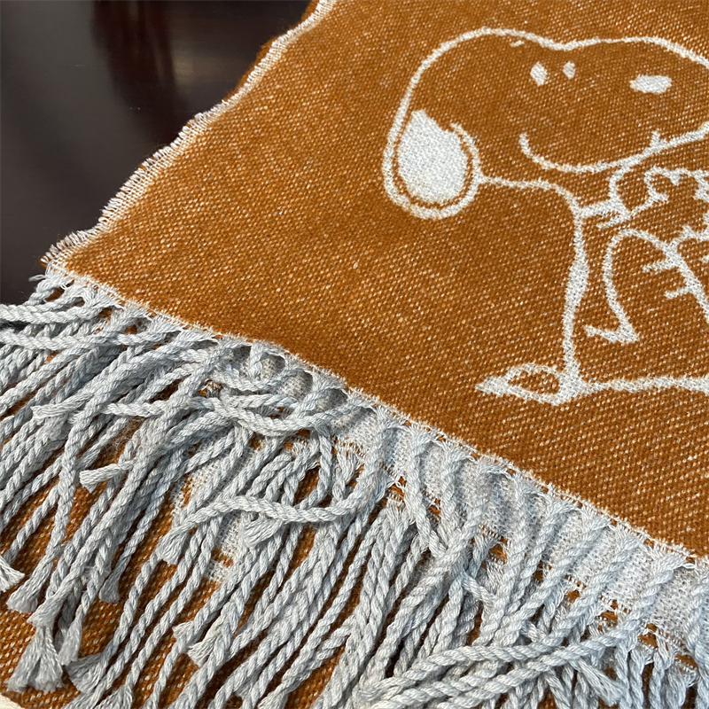 Unisex Snoopy & Woodstock Winter Scarf