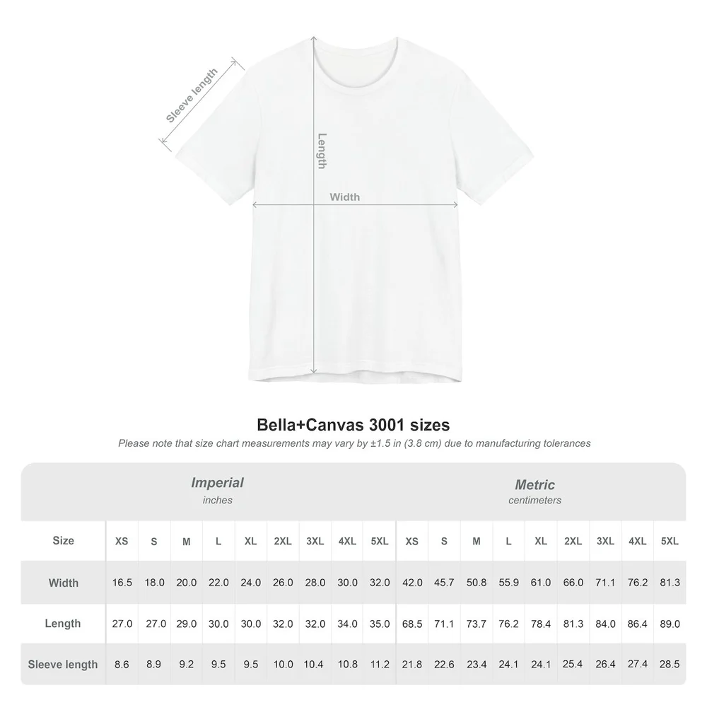 Unisex Jersey Short Sleeve Tee