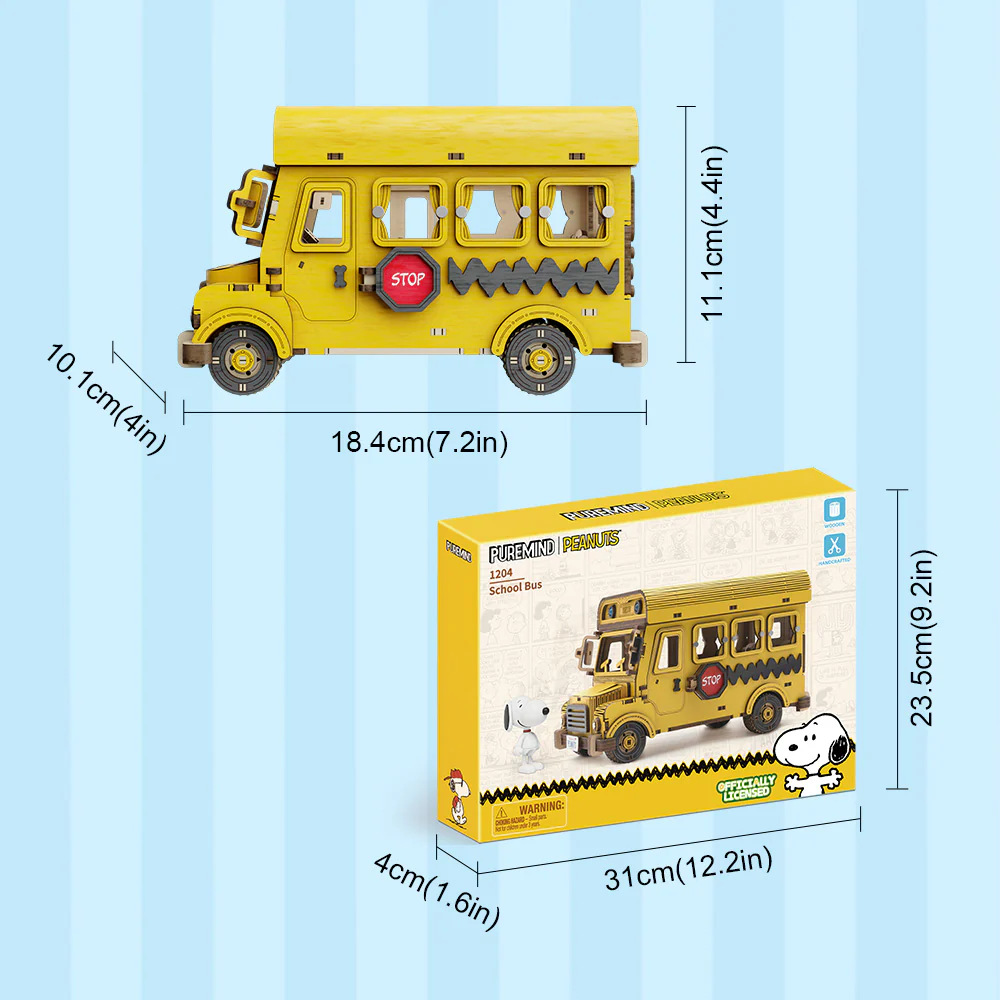 Puremind x Snoopy – School Bus 1204EN
