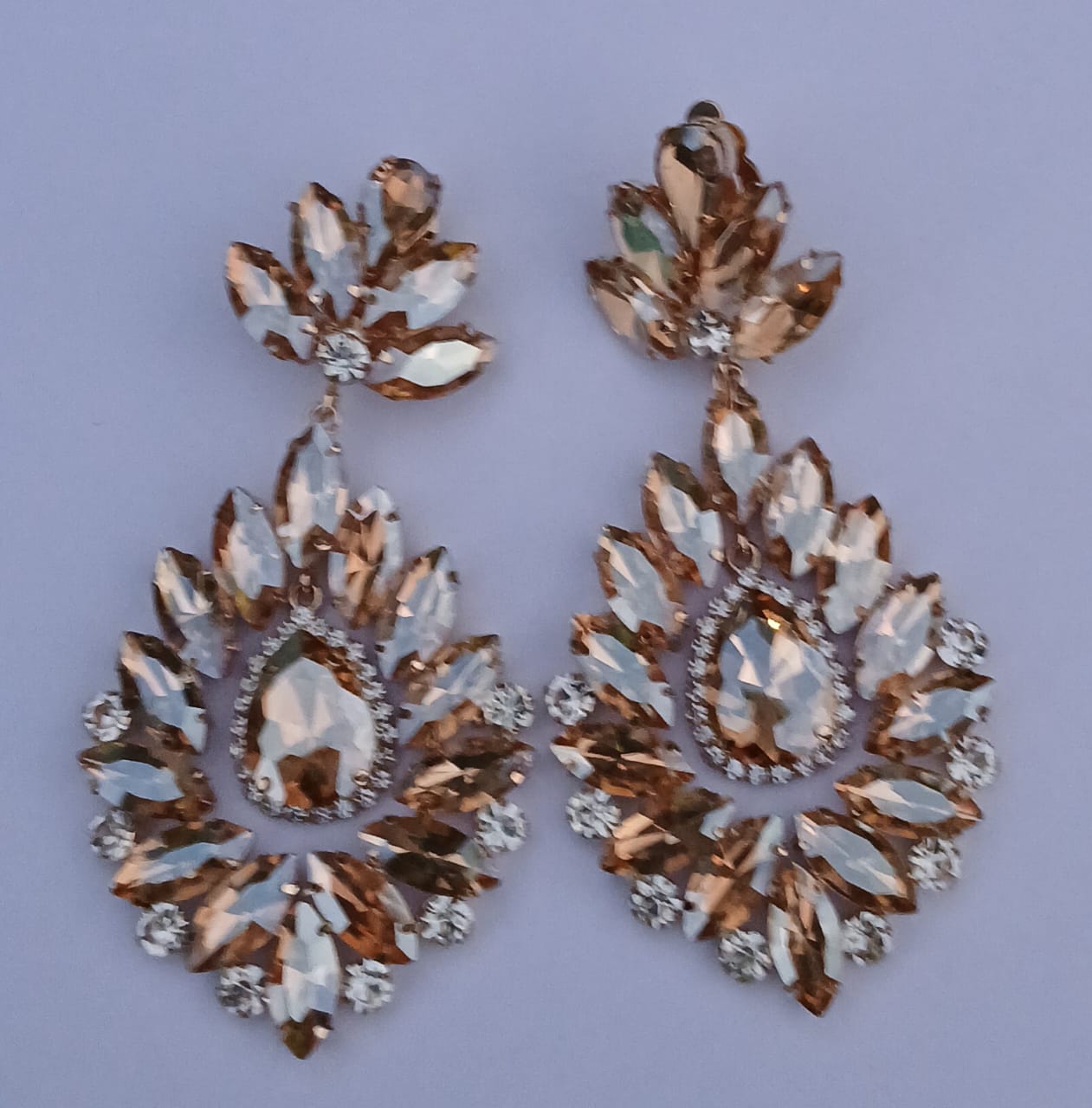 Boucles d'oreilles en strass