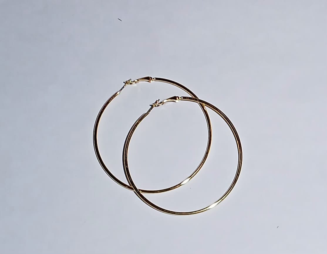 Boucles d'oreilles créoles dorées