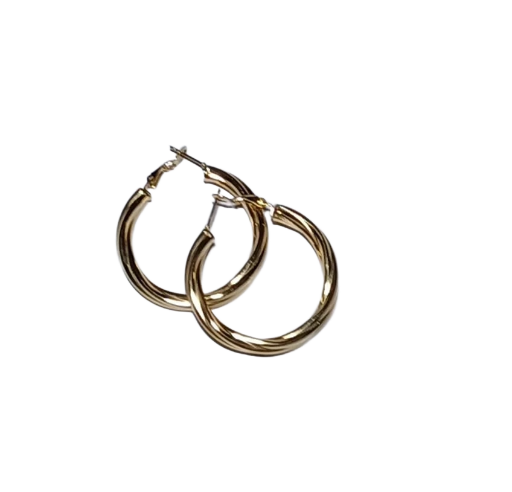 Boucles d'oreilles créoles dorées