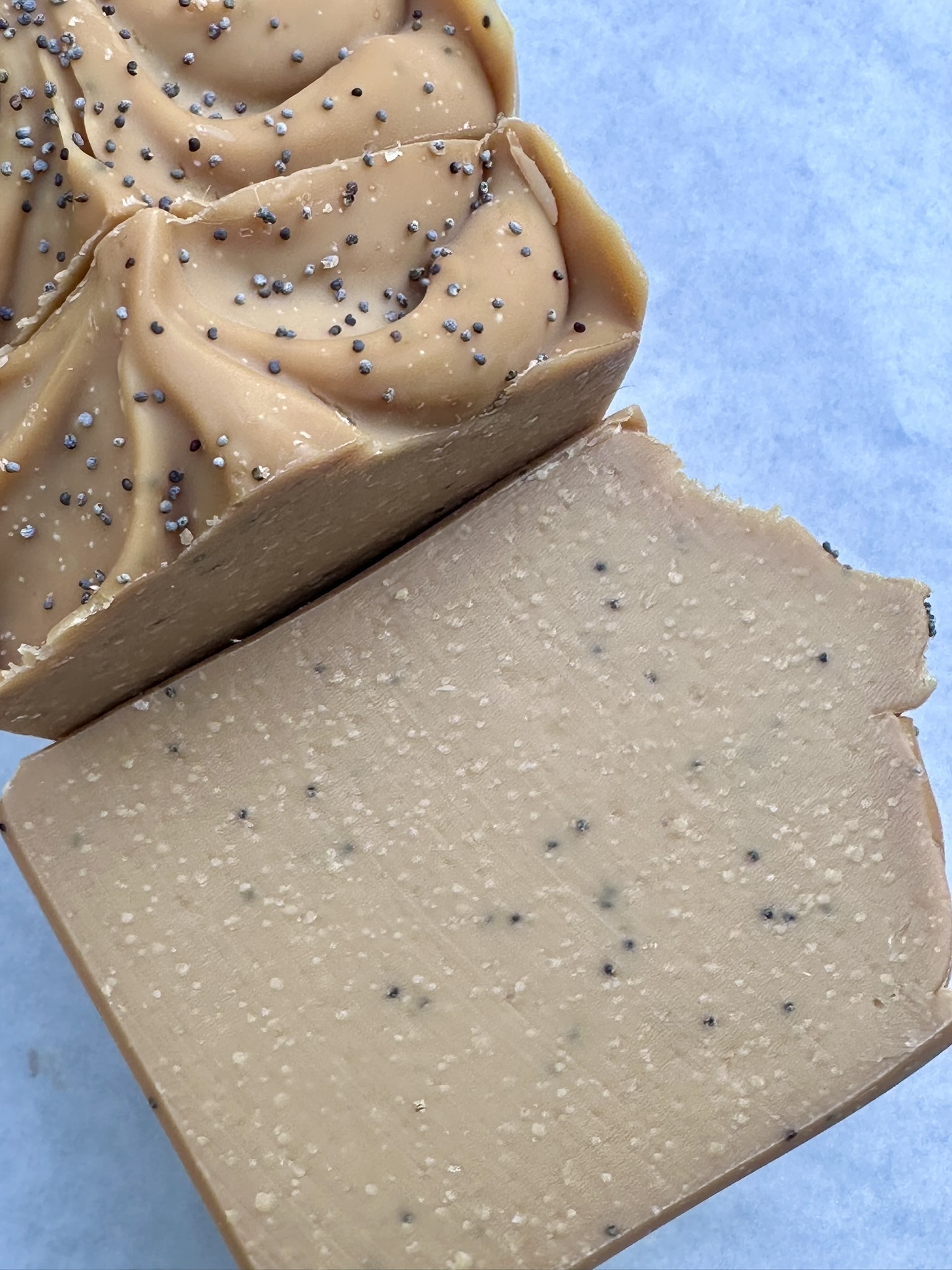 Lemon Poppy Pound Cake Handcrafted Soap