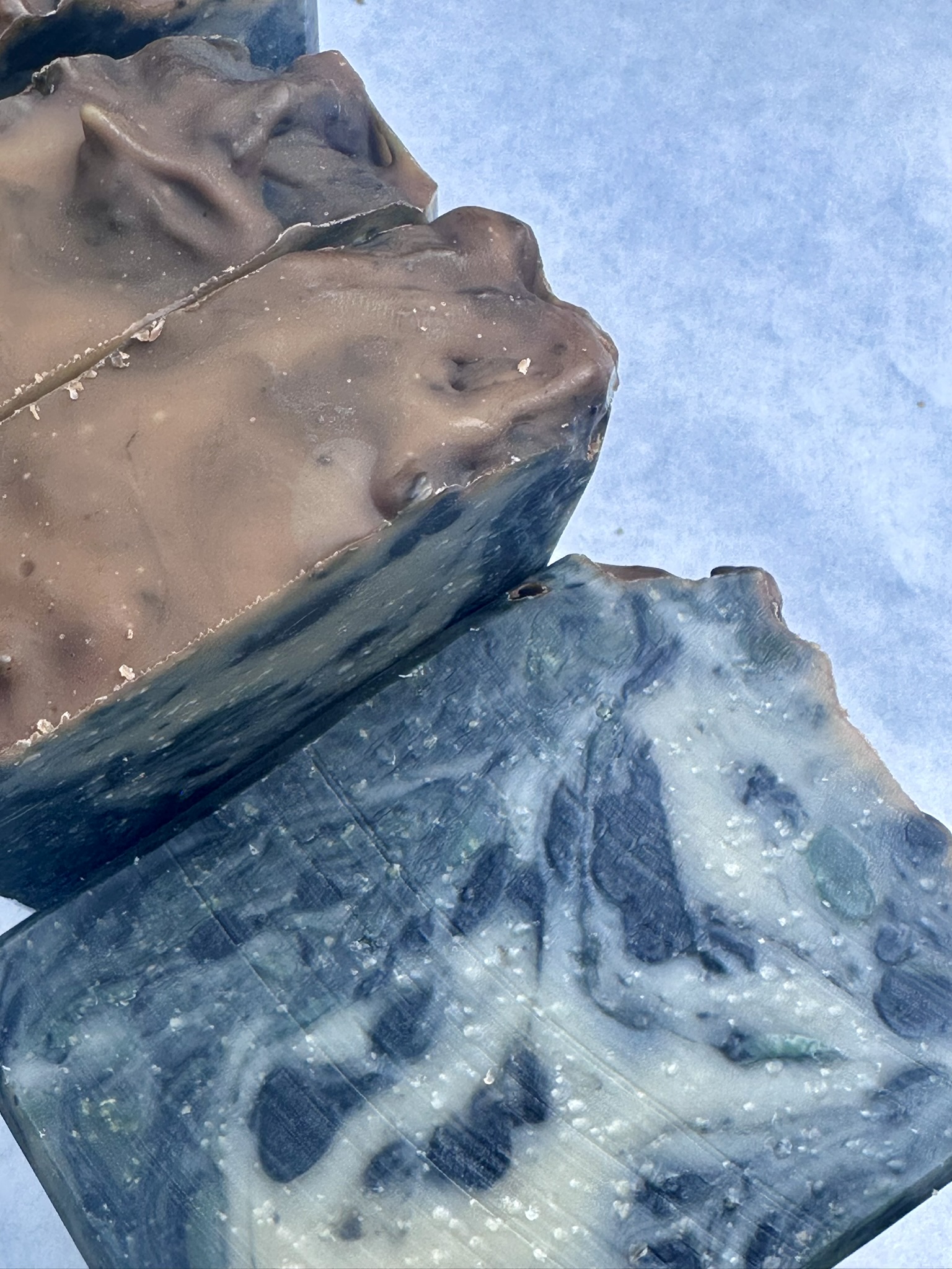 Charcoal Tonka and Mint Handcrafted Soap